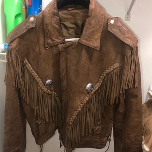 Mens real leather jacket